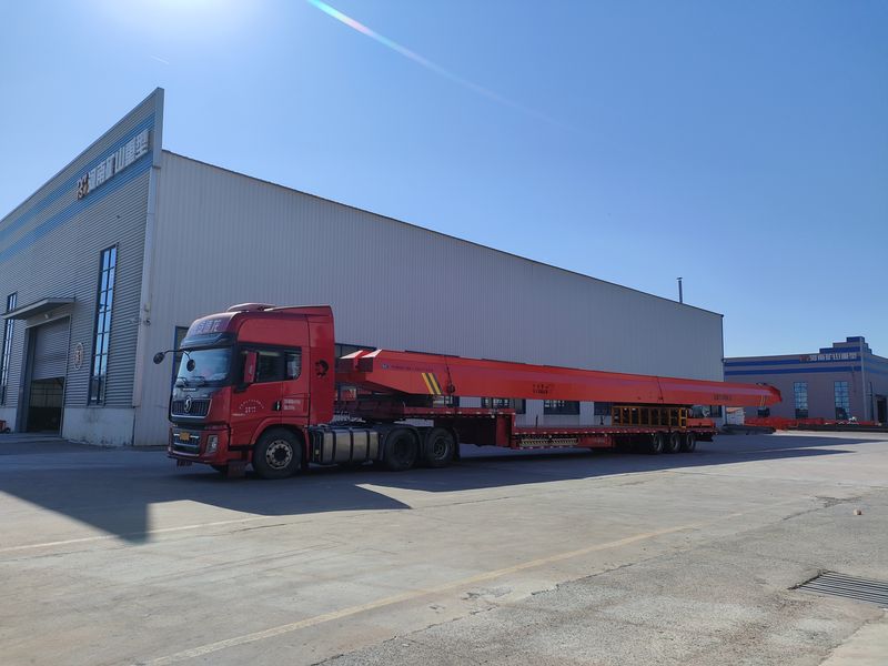 電動單梁起重機  2臺 LD3t—26.85m 制作完成，發往江蘇交付客戶使用